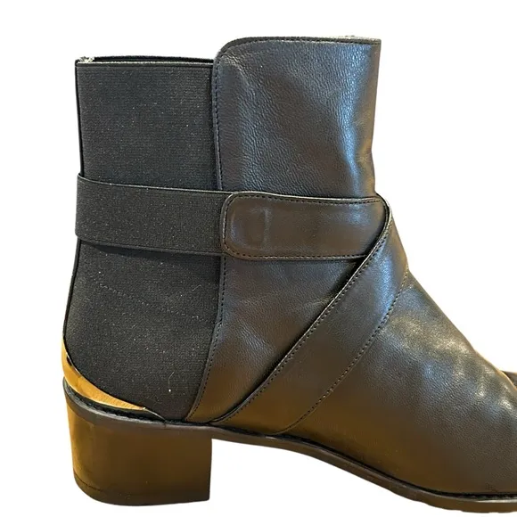 Stuart Weitzman Manlow Black Nappa Leather Boots 8