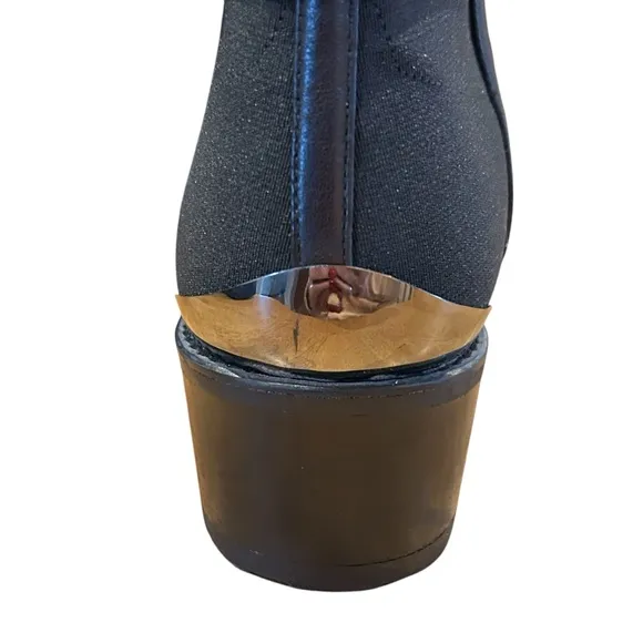 Stuart Weitzman Manlow Black Nappa Leather Boots 8