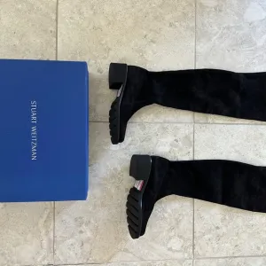 Stuart Weitzman New with tags Black Suede over the Knee Boots