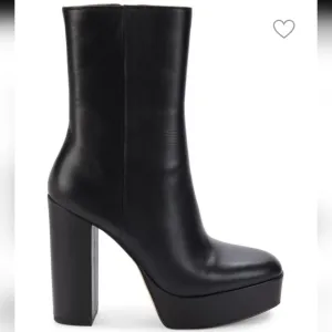 Stuart Weitzman Party Block Heel Platform Ankle Black Boots... Size 10