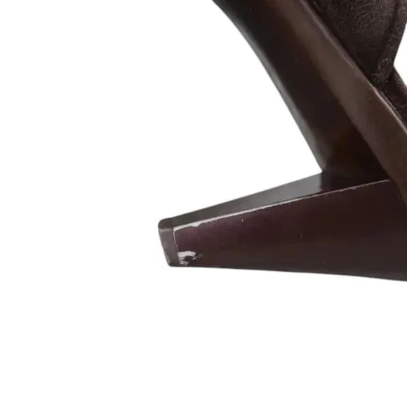 Stuart Weitzman Shoes Womens 8.5 Mule Heel Fashion Studs Buckle Leather Classic
