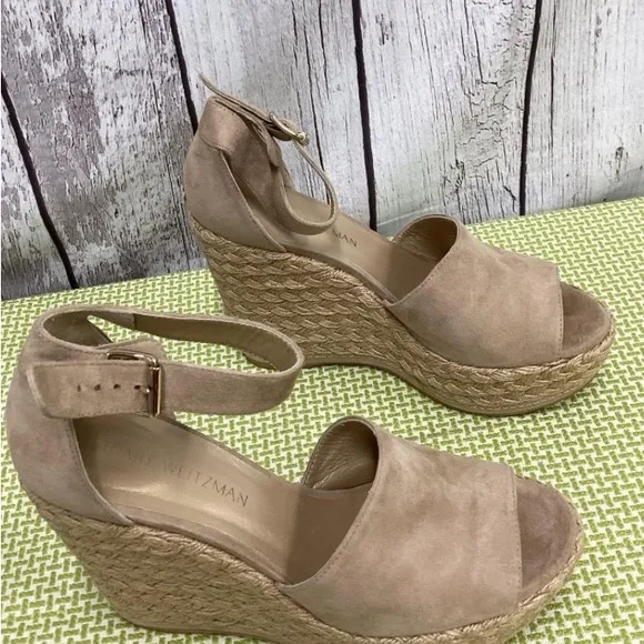 Stuart Weitzman’s Sohojute Limited Edition Gorgeous Woven Braided Wedges 8.5M