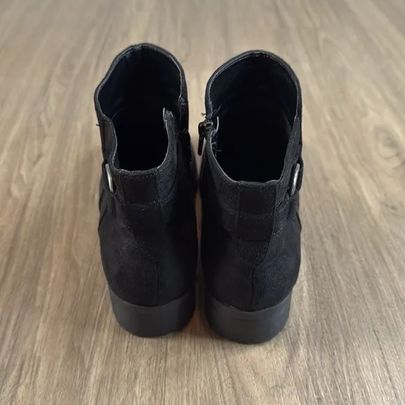 Suede Black Ankle Boots