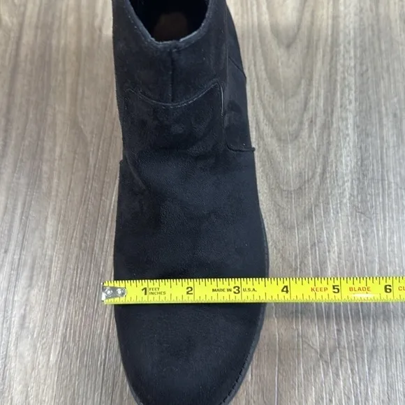Suede Black Ankle Boots