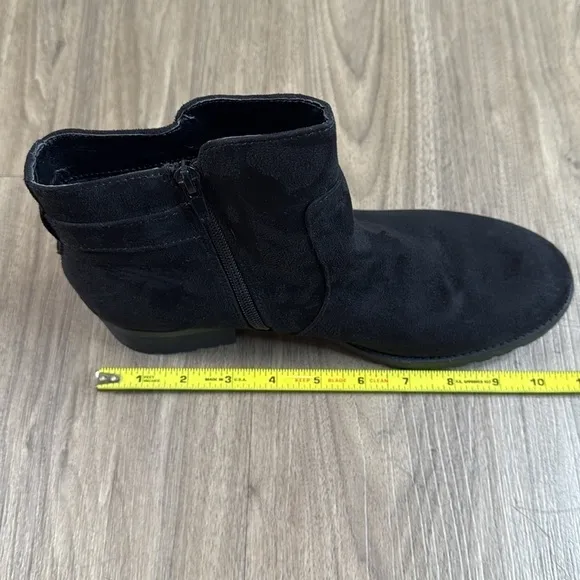 Suede Black Ankle Boots