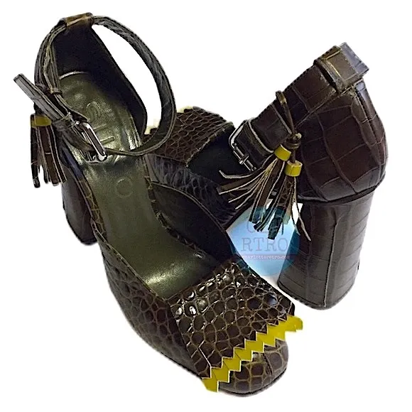 Suno NY • Kiltie Croco Vamps