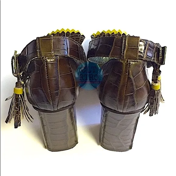 Suno NY • Kiltie Croco Vamps