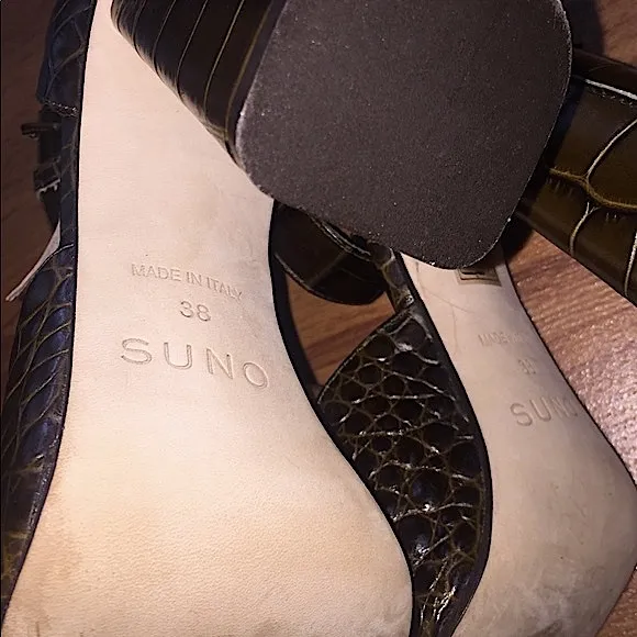 Suno NY • Kiltie Croco Vamps
