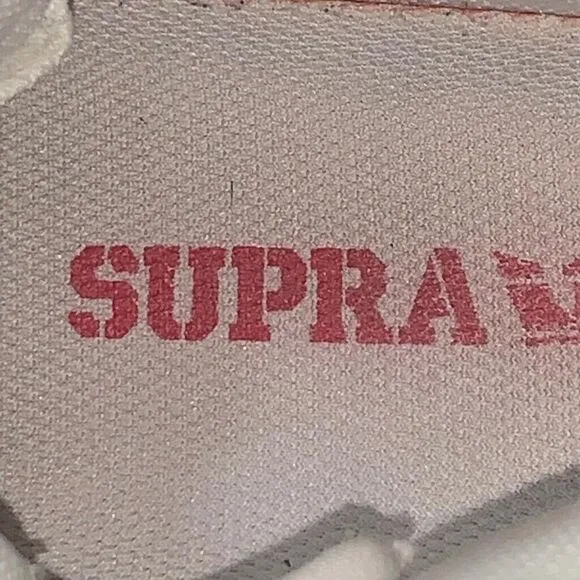 Supra Men’s Size 7 Skype 08003-149-M White Leather Sneakers Shoes High Top