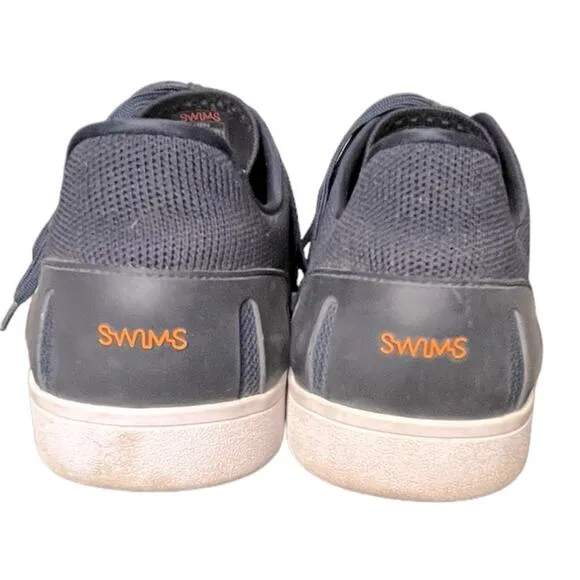 SWIMS Breeze Tennis Knit Upper Shoes Navy &amp; White Men’s Size 11.5