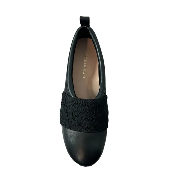 Taryn Rose Charlotte Leather Slip On Fashion Sneakers Size 5 NIB