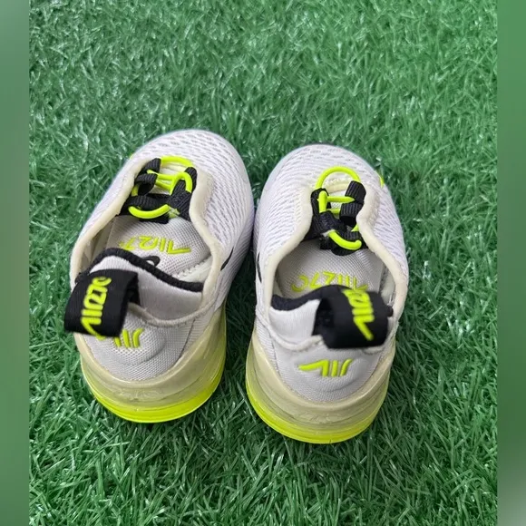 (TD) Nike Air Max 270 'Pure Platinum Volt' DO1384-100 Size 2C