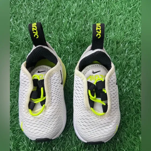 (TD) Nike Air Max 270 'Pure Platinum Volt' DO1384-100 Size 2C