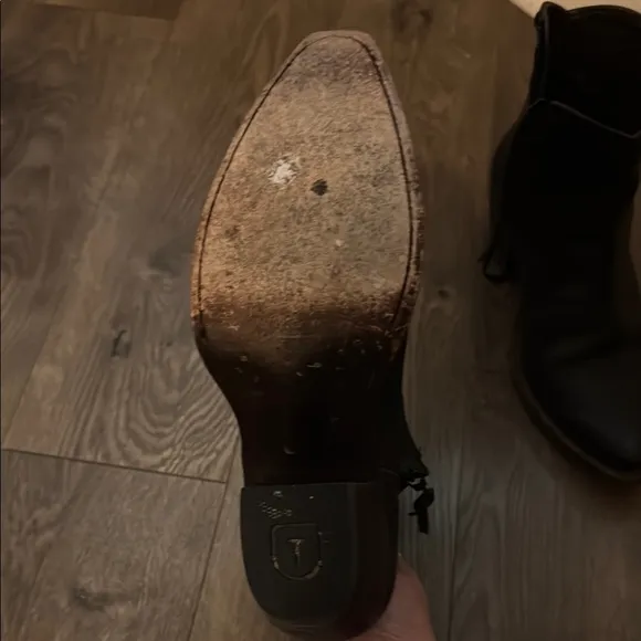 Tecovas Black Ankle Boots Sleek Western Style