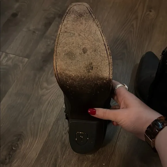 Tecovas Black Ankle Boots Sleek Western Style