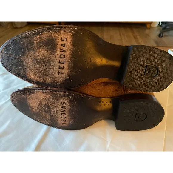 Tecovas Suede Leather Western Boots. Size 12D EUC