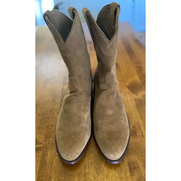 Tecovas Suede Leather Western Boots. Size 12D EUC