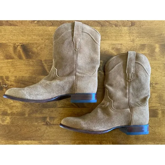 Tecovas Suede Leather Western Boots. Size 12D EUC