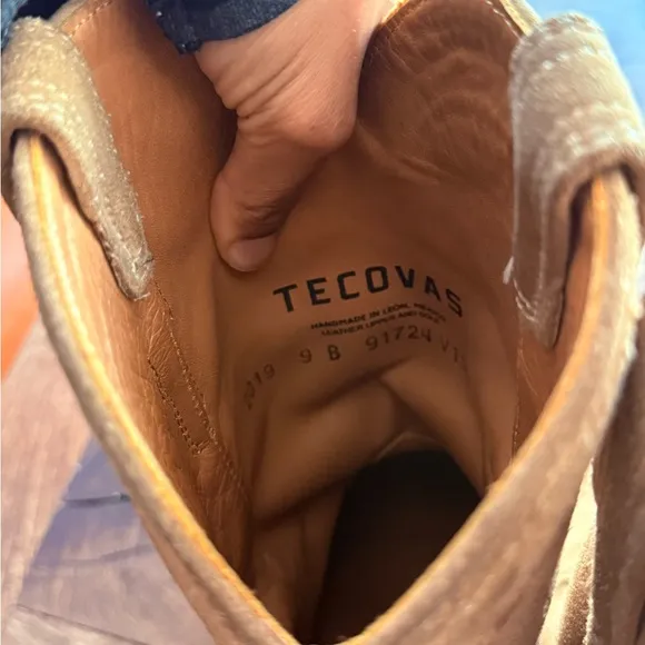 Tecovas Tan suede Leather Boots