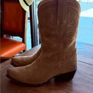 Tecovas Tan suede Leather Boots