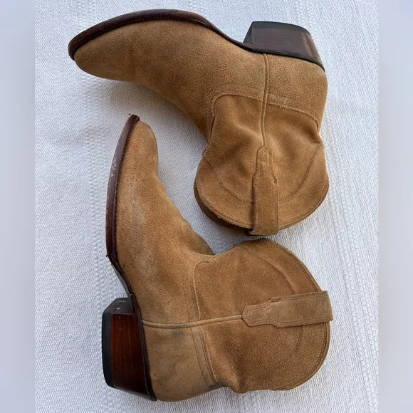 Tecovas Woman Suede Western Cowgirl Boots 9.5
