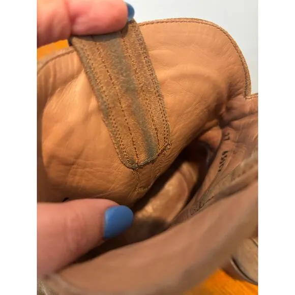 Tecovas Womens ‘Lucy’ Boots Western Cowboy Sand Suede Booties Size 7.5 B