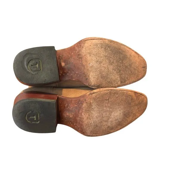 Tecovas Womens ‘Lucy’ Boots Western Cowboy Sand Suede Booties Size 7.5 B