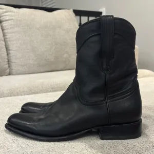 Tecovas Zip Black Leather Boots