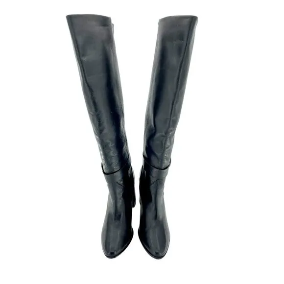 Ted Baker London Black Leather Knee High Boots Celsiar 9.5 US - 40 EU New