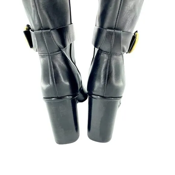 Ted Baker London Black Leather Knee High Boots Celsiar 9.5 US - 40 EU New