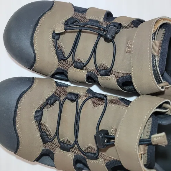 TEVA BROWN FLINTWOOD SPORT/ WATER HIKING SHOES‎ SANDALS  MEN US 12 ACTIVE