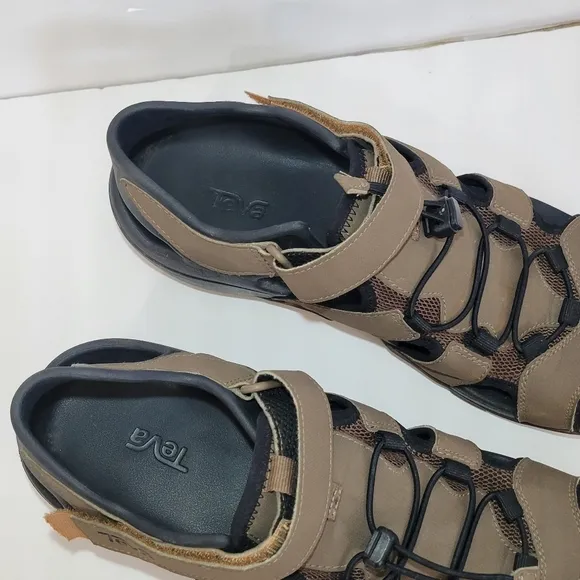 TEVA BROWN FLINTWOOD SPORT/ WATER HIKING SHOES‎ SANDALS  MEN US 12 ACTIVE