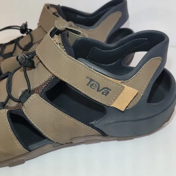 TEVA BROWN FLINTWOOD SPORT/ WATER HIKING SHOES‎ SANDALS  MEN US 12 ACTIVE