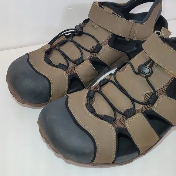 TEVA BROWN FLINTWOOD SPORT/ WATER HIKING SHOES‎ SANDALS  MEN US 12 ACTIVE