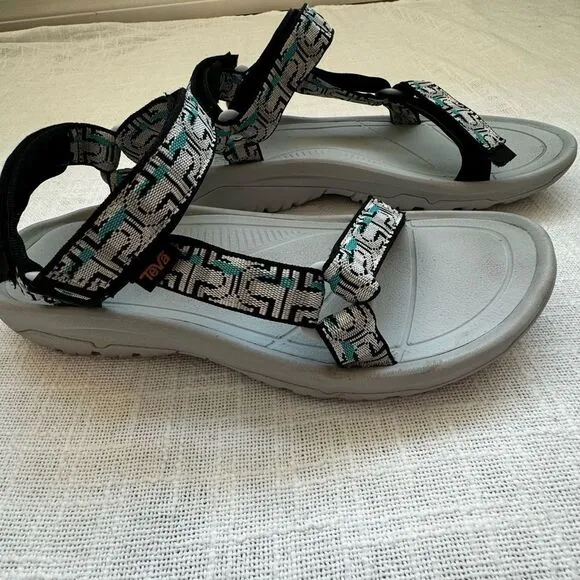 Teva Hurricane XLT2 Nouveau Glacier Gray Textile Sport Hiking Sandals SZ 11