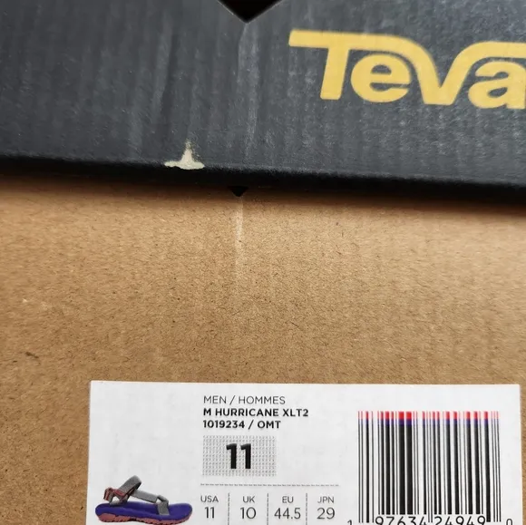 Teva Hurricane Xlt2 Olive Multi Hiking Sandals Mens Size 11