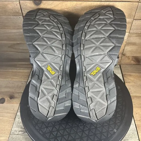 Teva Omnium 2 Mens Size 9 Black Strap Buckle Hiking Sporting Comfort Sandals