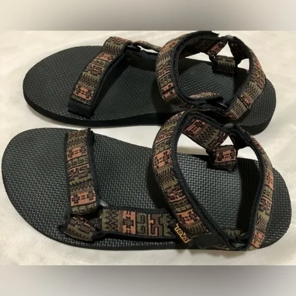 Teva Original Universal Poml Pottery Olive Sandals