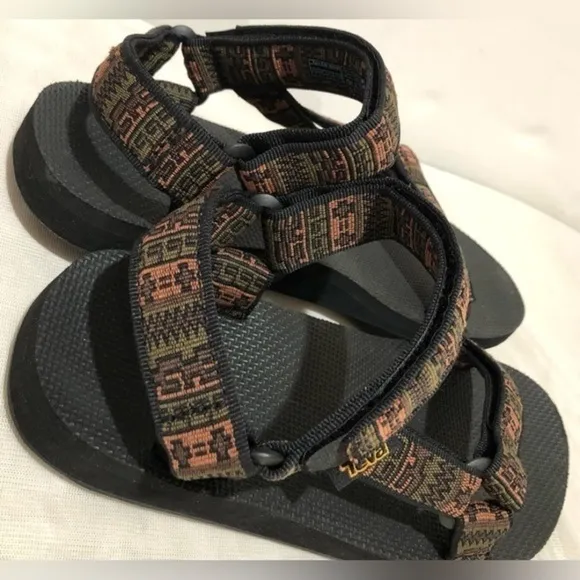 Teva Original Universal Poml Pottery Olive Sandals
