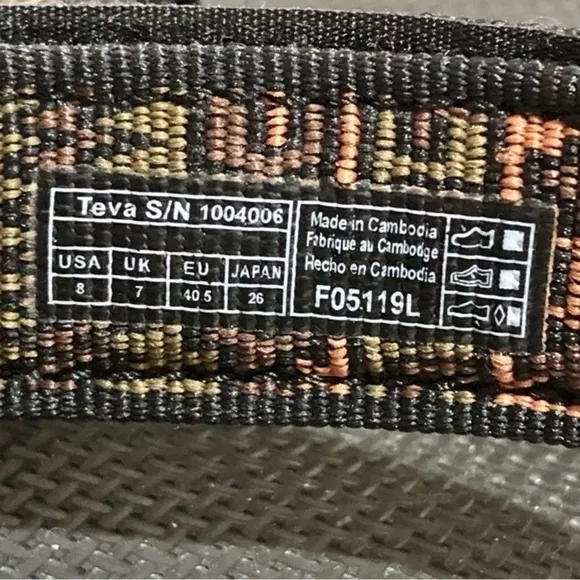 Teva Original Universal Poml Pottery Olive Sandals
