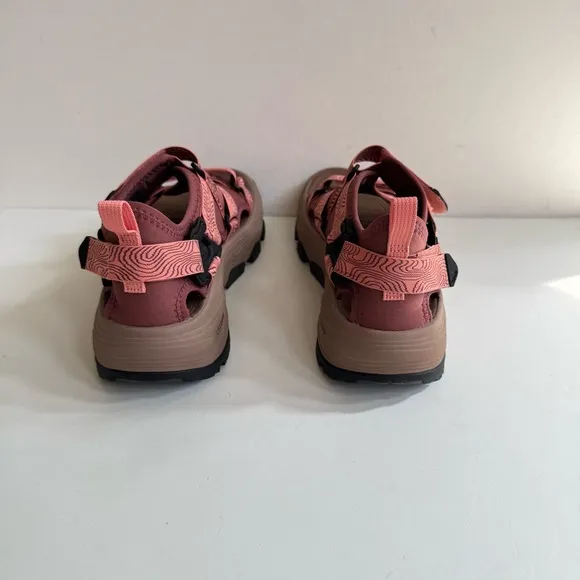 TEVA WOMEN GRANDVIEW MAX MAHOGANY / DAHLIA HIKING SANDALS US 8 / EU 39 / UK 6