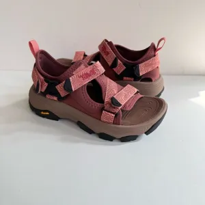 TEVA WOMEN GRANDVIEW MAX MAHOGANY / DAHLIA HIKING SANDALS US 8 / EU 39 / UK 6