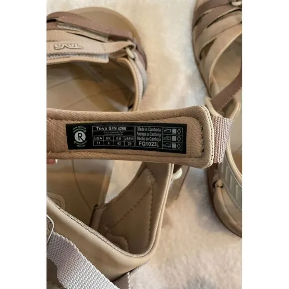 Teva Women's Tirra Hiking Sandals Neutral Multi Tan 4266‎ EU 42 US 11 NEW IN BOX