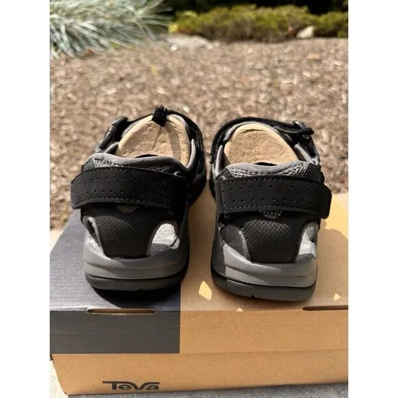 Teva Omnium 2 Black Strap Trail Hiking Sport Sandals Mens Size 9 New in Box