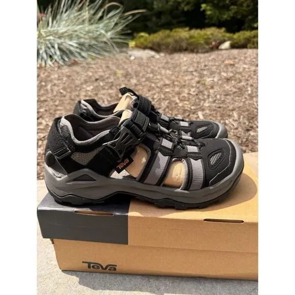 Teva Omnium 2 Black Strap Trail Hiking Sport Sandals Mens Size 9 New in Box