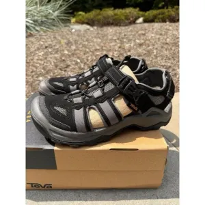 Teva Omnium 2 Black Strap Trail Hiking Sport Sandals Mens Size 9 New in Box