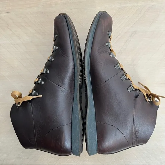 The Original Car Shoe Leather Lace Up Ankle Length Boots Size 9.5 Gorpcore