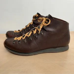 The Original Car Shoe Leather Lace Up Ankle Length Boots Size 9.5 Gorpcore