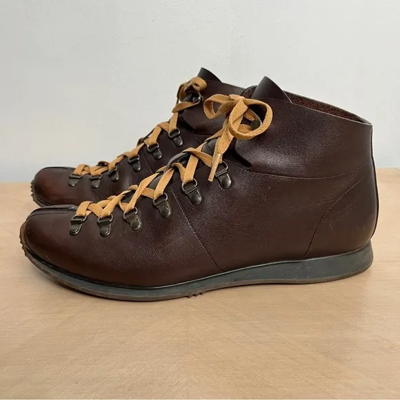 The Original Car Shoe Leather Lace Up Ankle Length Boots Size 9.5 Gorpcore
