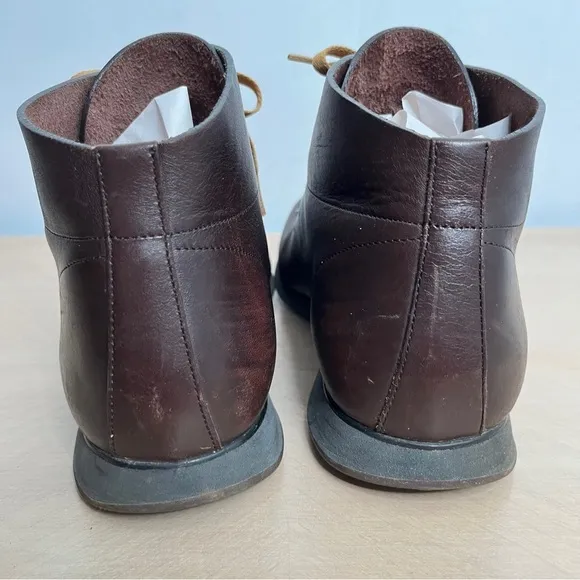 The Original Car Shoe Leather Lace Up Ankle Length Boots Size 9.5 Gorpcore